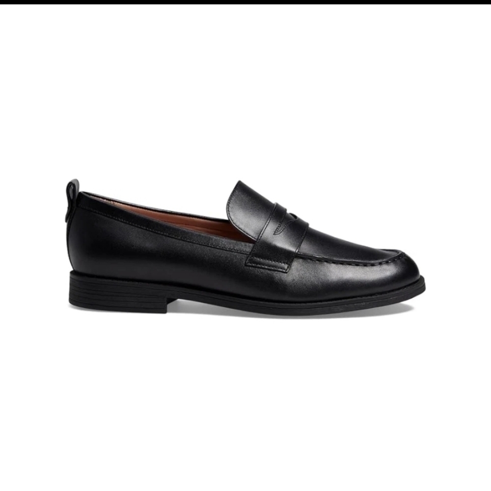 Cole Haan Men's Stassi Penny Loafer Leather Shoes - Black - Picture 2 of 9